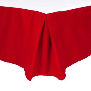 Faldon Unicolor 2 Plazas Color Rojo 144 Hilos Arthome