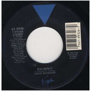 Steve Winwood - Roll With It | 7" Single Vinilo Usado