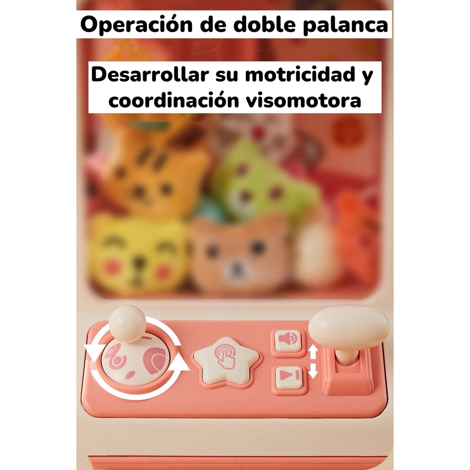 Juego Mini Maquina De Peluches Ni&ntilde;os Rosada By Lubabycas image number 15.0