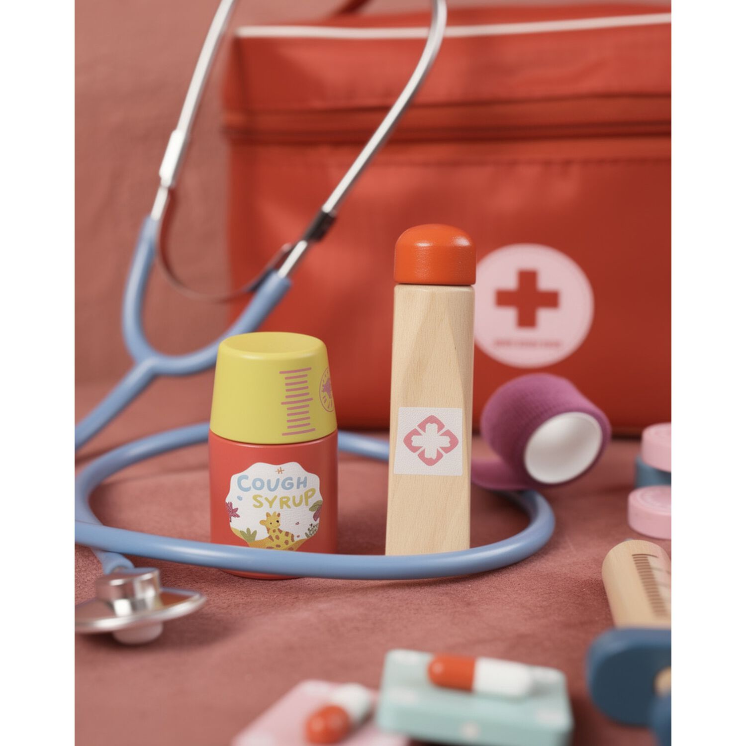 Set Juego De Roles Doctor- Dentista Juego Madera Ni&ntilde;os image number 7.0
