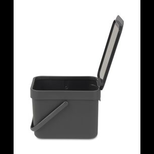 Basurero Sort & Go 6 Lt Grey