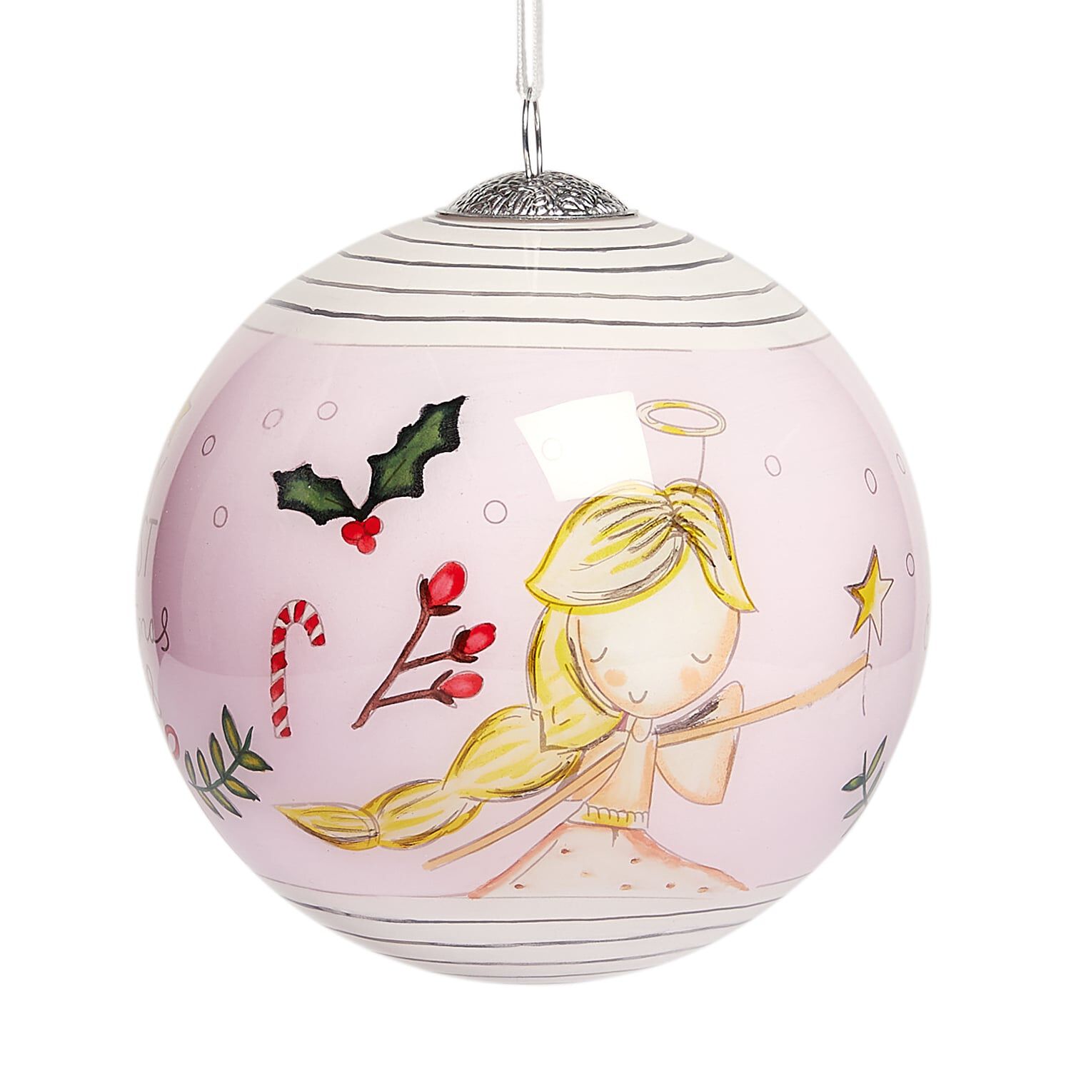 Pelota De Navidad Rosada image number 1.0