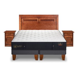 Cama Europea Cic Premium / King / Base Dividida + Set De Maderas