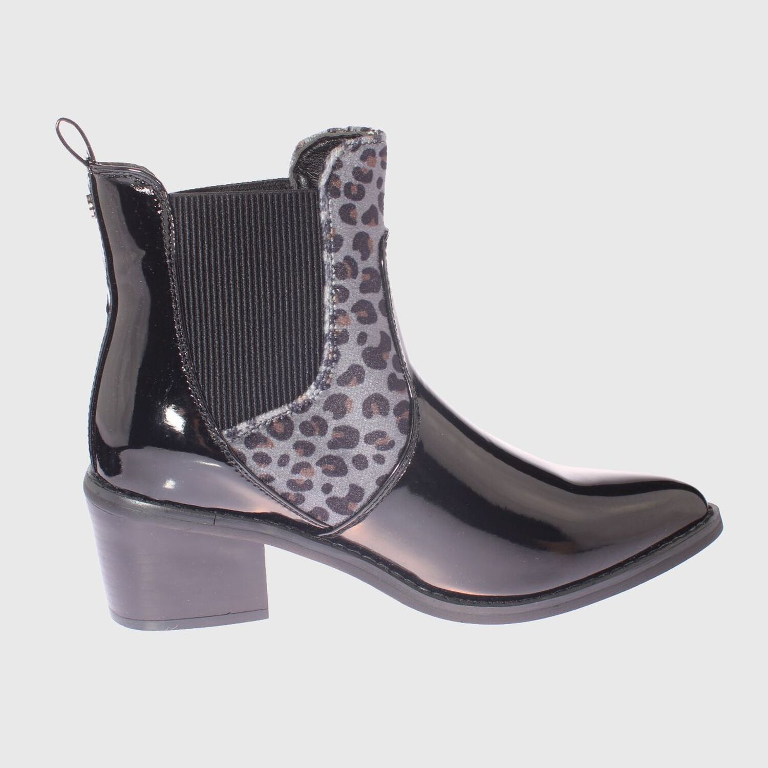 Bot&iacute;n Animal Print Negro V&iacute;a Franca Art. 52105b30421hblack image number 3.0