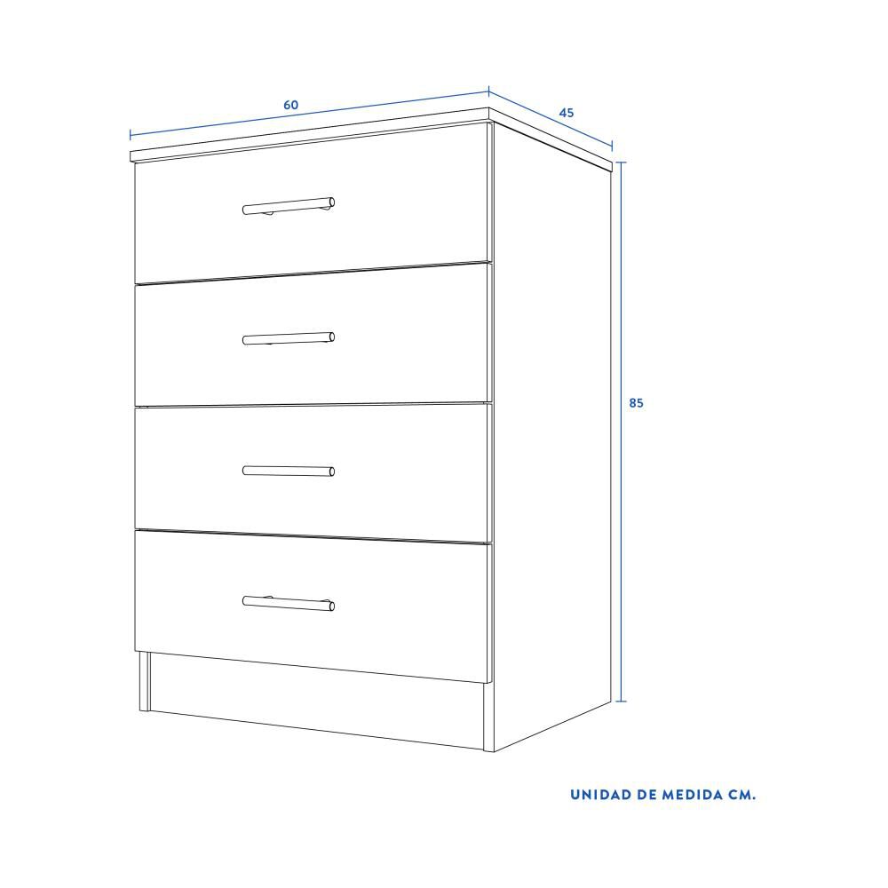 Comoda Cic Fenix / 4 Cajones image number 2.0