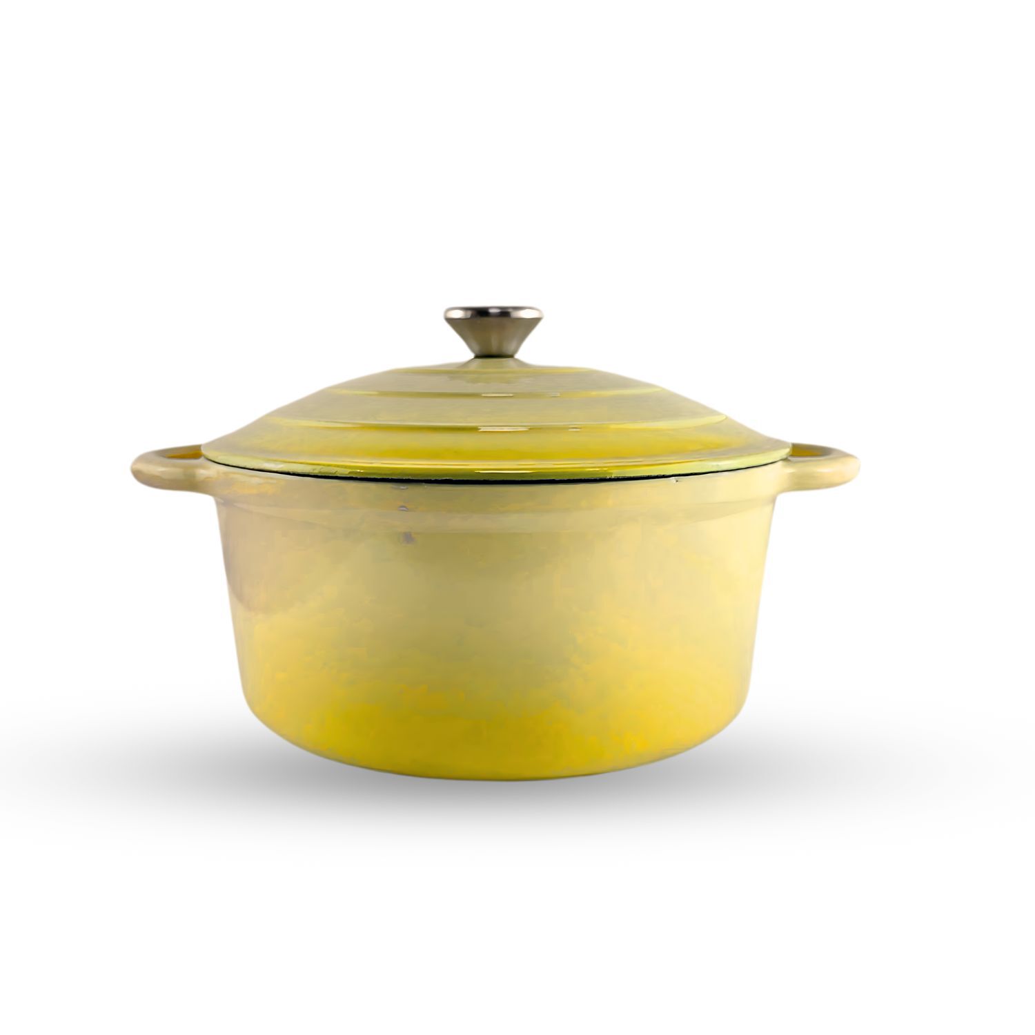 Olla Hierro Fundido 26cm Amarilla Keep Antiadherente Cocina image number 0.0
