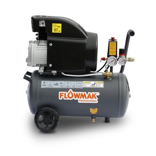 Combo Compresor De Aire 24 Litros 1.5hp 8 Bar M&aacute;s Kit Accesorios