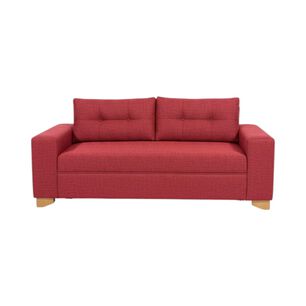 Sofa Paris Dos Cuerpos Lino Rojo