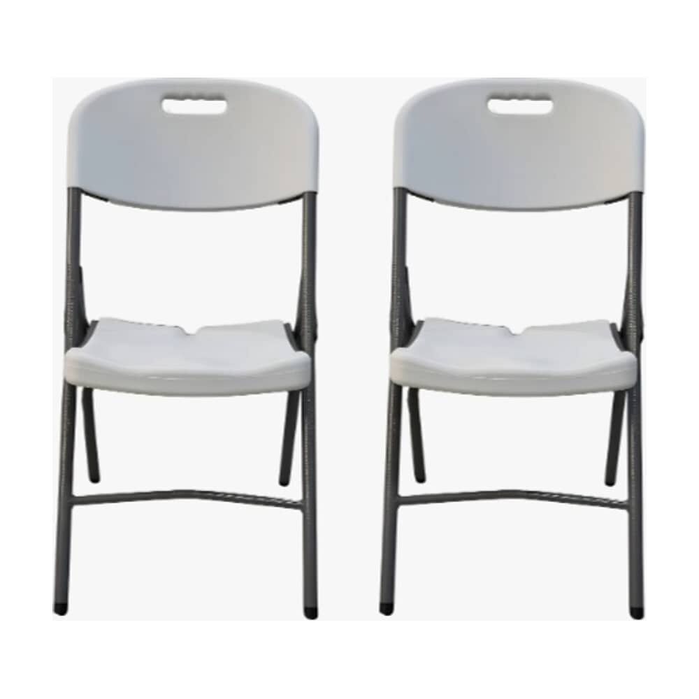 2 Silla Plegable Shorbull Plastico Blanca Resistente Evento Color Blanco Silla Plegable Blanca image number 0.0