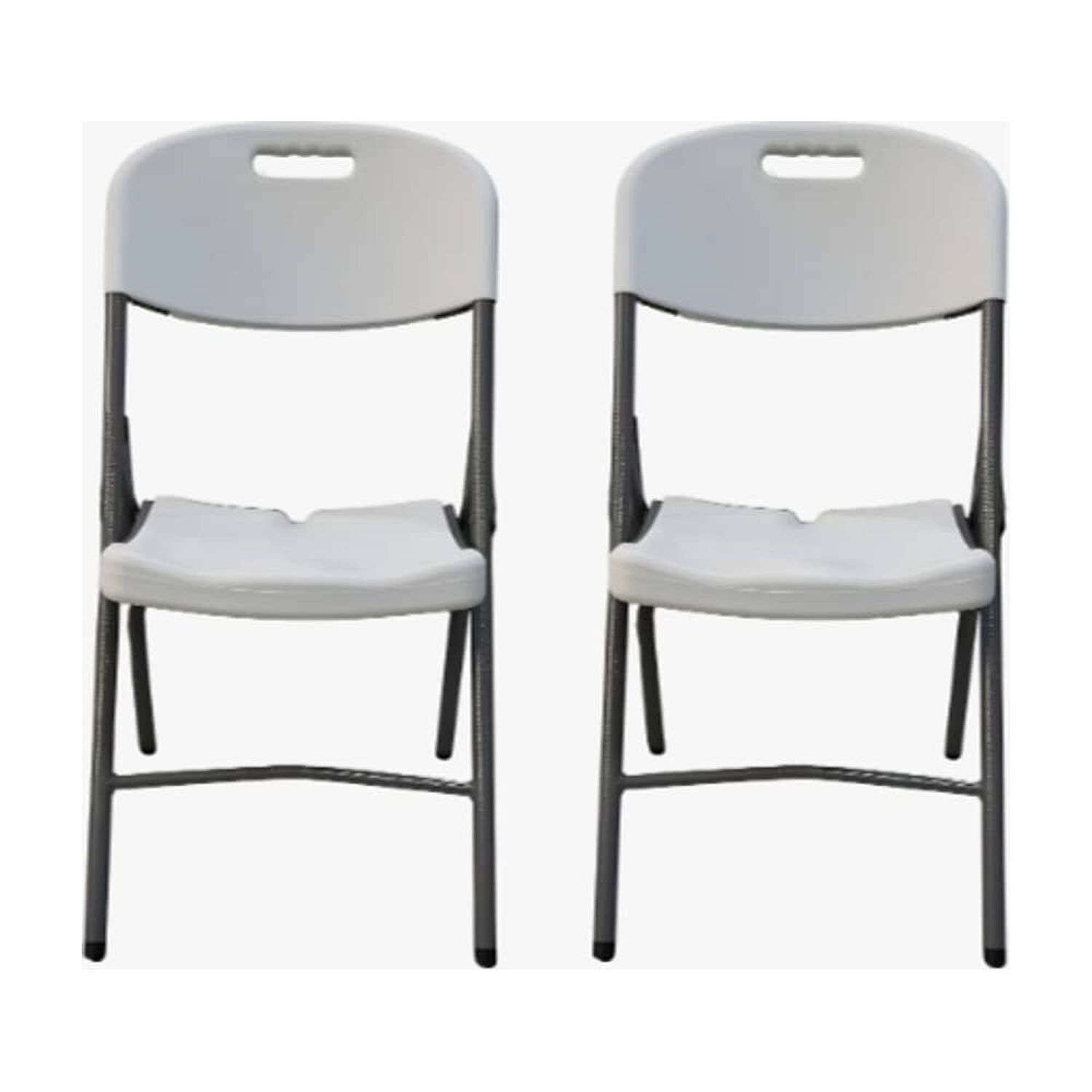 2 Silla Plegable Shorbull Plastico Blanca Resistente Evento Color Blanco Silla Plegable Blanca image number 0.0