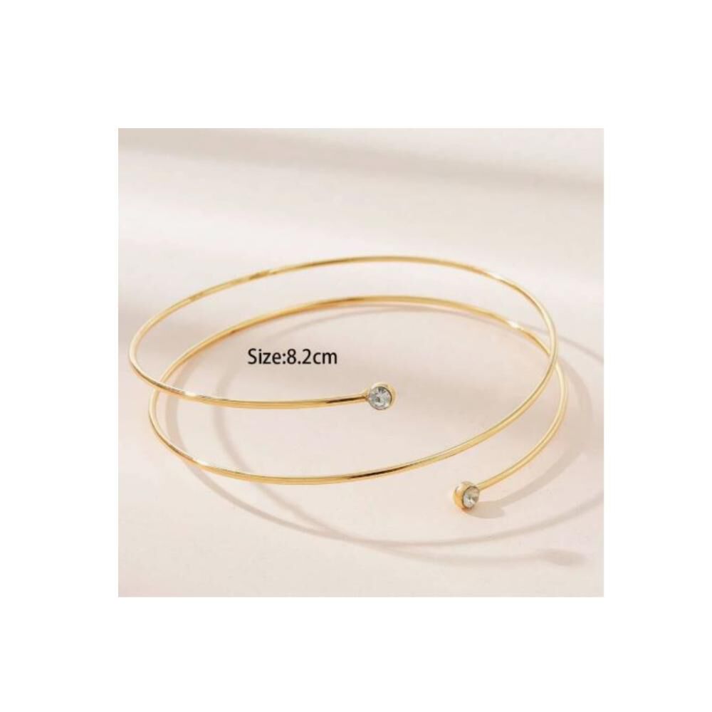 Brazalete Brazo Superior Joyas Accesorios Diamante Imitacion image number 3.0