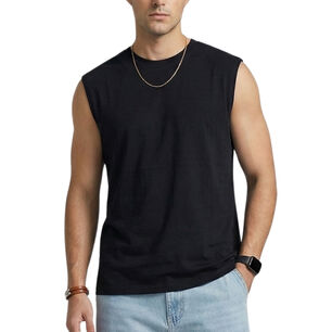 Polera Sin Manga Musculosa Unicolor Hombre Hercules