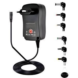 Transformador 15v Regulables 3a / 45w + 8 Plug Universales