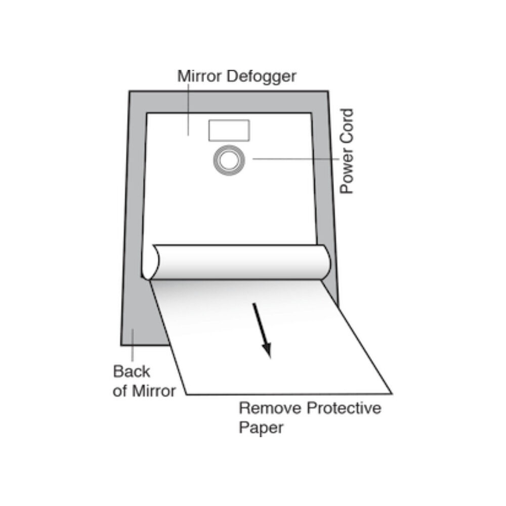 Desempañante Espejo Antivaho M 51x51cm 34w Primaterm image number 1.0