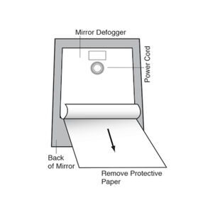 Desempañante Espejo Antivaho M 51x51cm 34w Primaterm