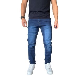 Jeans Elasticados Slim Fit Color Focalizado Semipitillos
