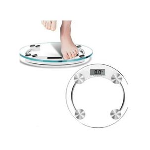 Pesa Balanza Digital De Ba&ntilde;o Redonda Lcd 180kg Dblue