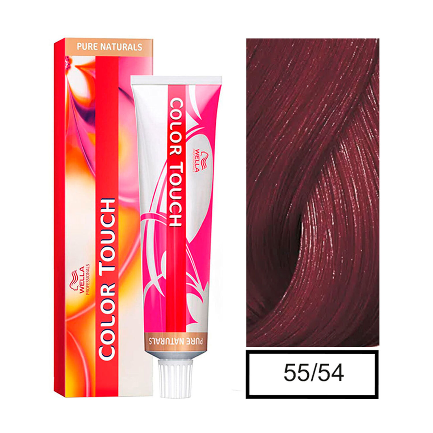 Wella - Tintura Semipermanente Color Touch 55/54 Casta&ntilde;o Claro Intenso Caoba Rojo 60gr + Per&oacute;xido En Crema De 1,9% image number 0.0