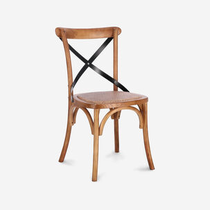 Silla De Comedor Crossback Madera Natural