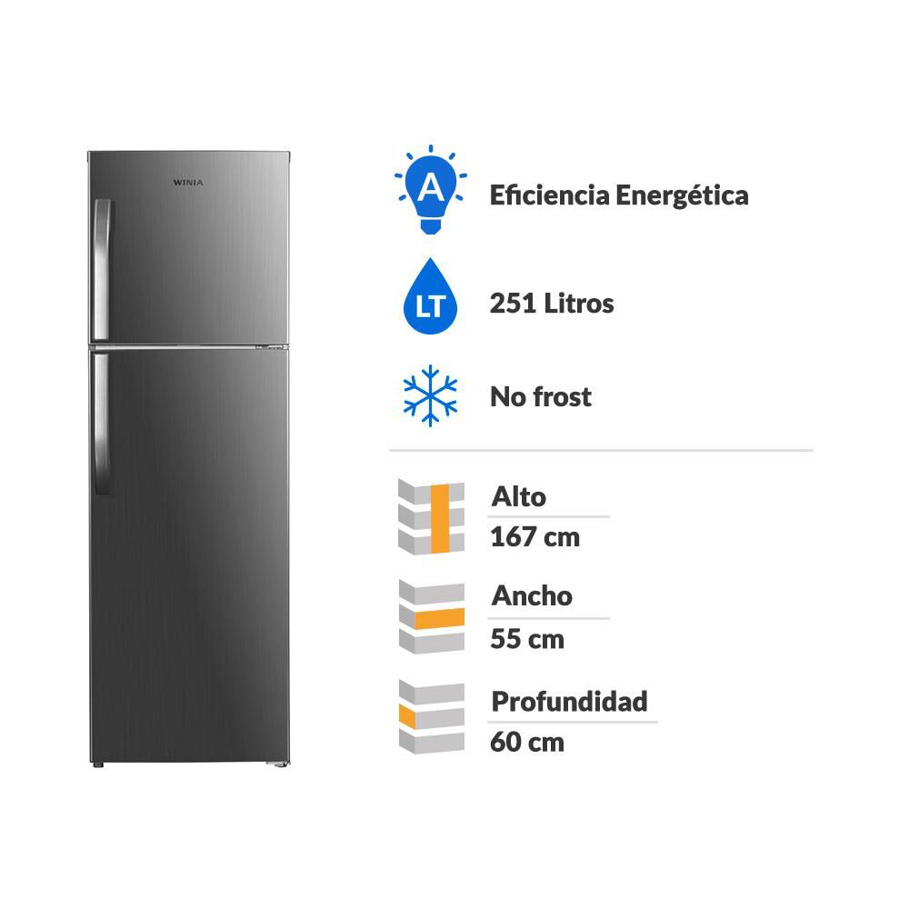 Refrigerador Top Frezzer Winia TMF FRT-270 / No Frost / 251 Litros image number 1.0