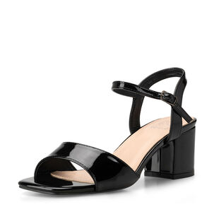 Sandalia Casual Taco Negra Mujer Weide Gh79