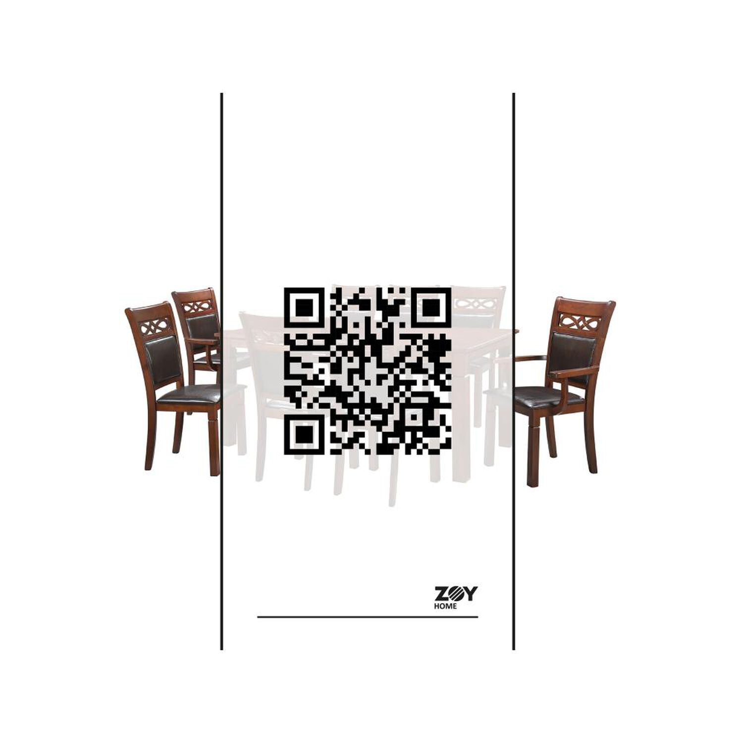 Juego De Comedor Zoy Home Capri / 6 Sillas / 2 Sitiales image number 12.0