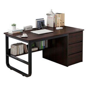 Escritorio Ejecutivo Moderno Con Cajonera Y Estanter&iacute;a Oficina Y Home Office