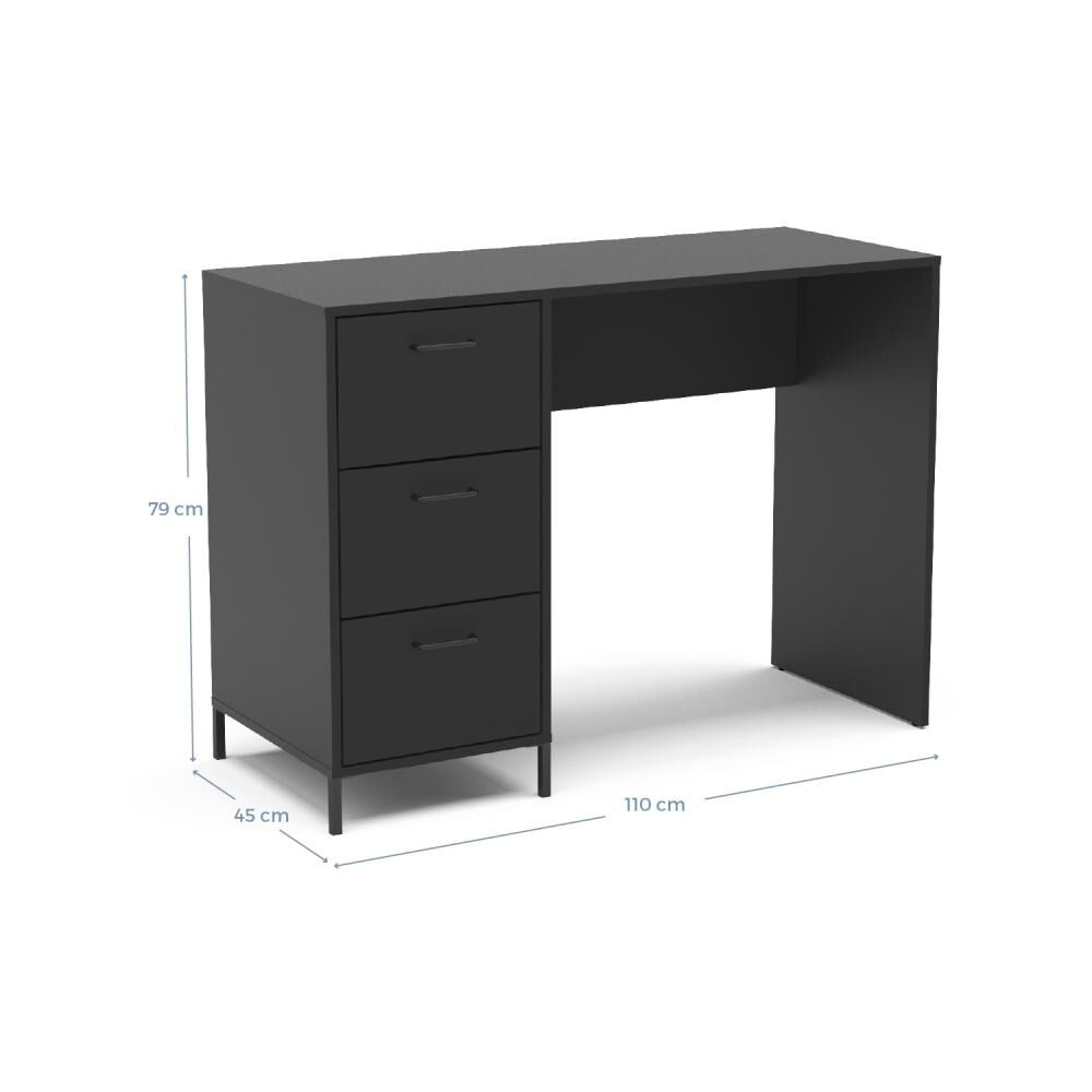 Escritorio Vekka Home Malta / 3 Cajones image number 1.0