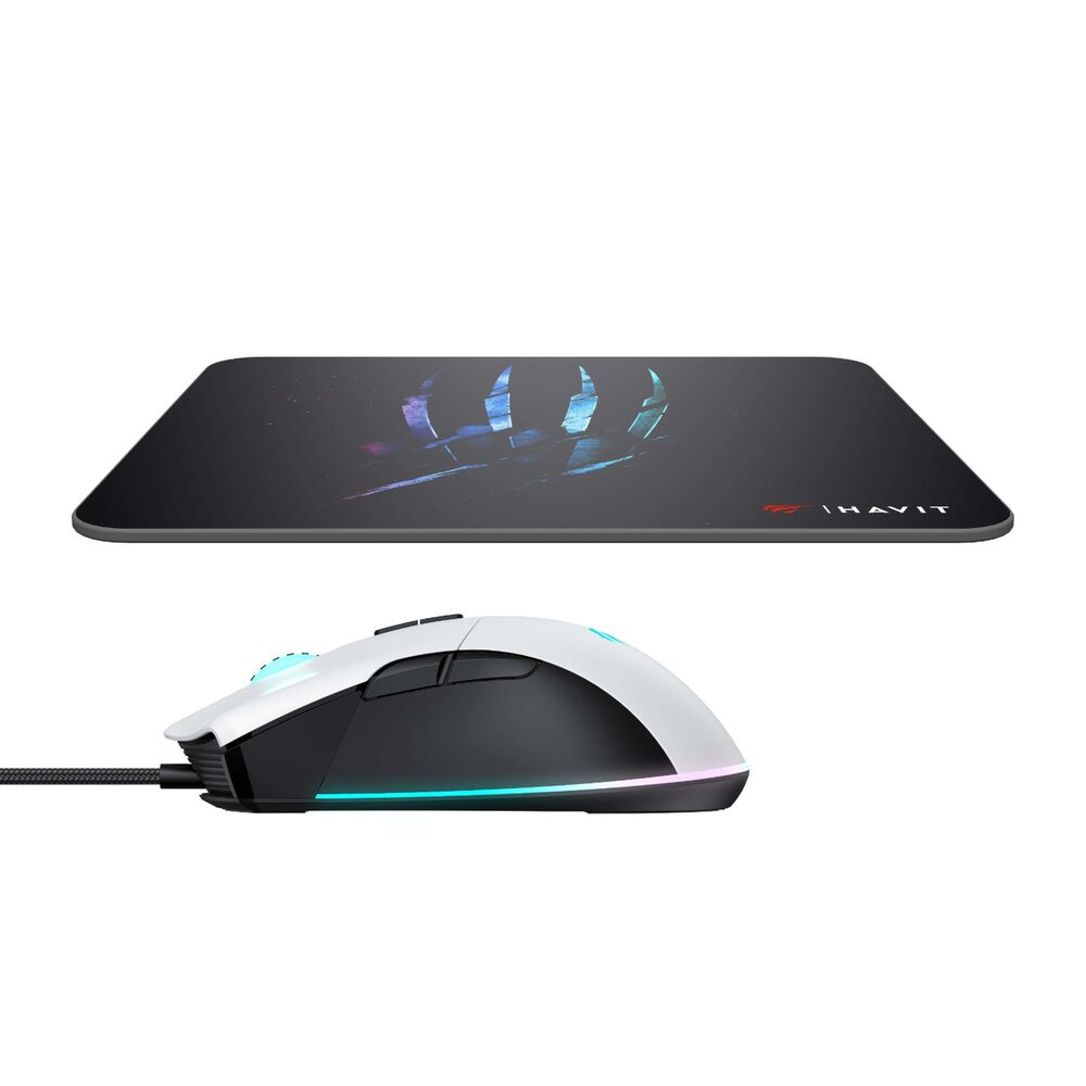 Kit Mouse Gamer 7200 Dpi Rgb + Mousepad 250x210x2mm Ms1037cm image number 3.0