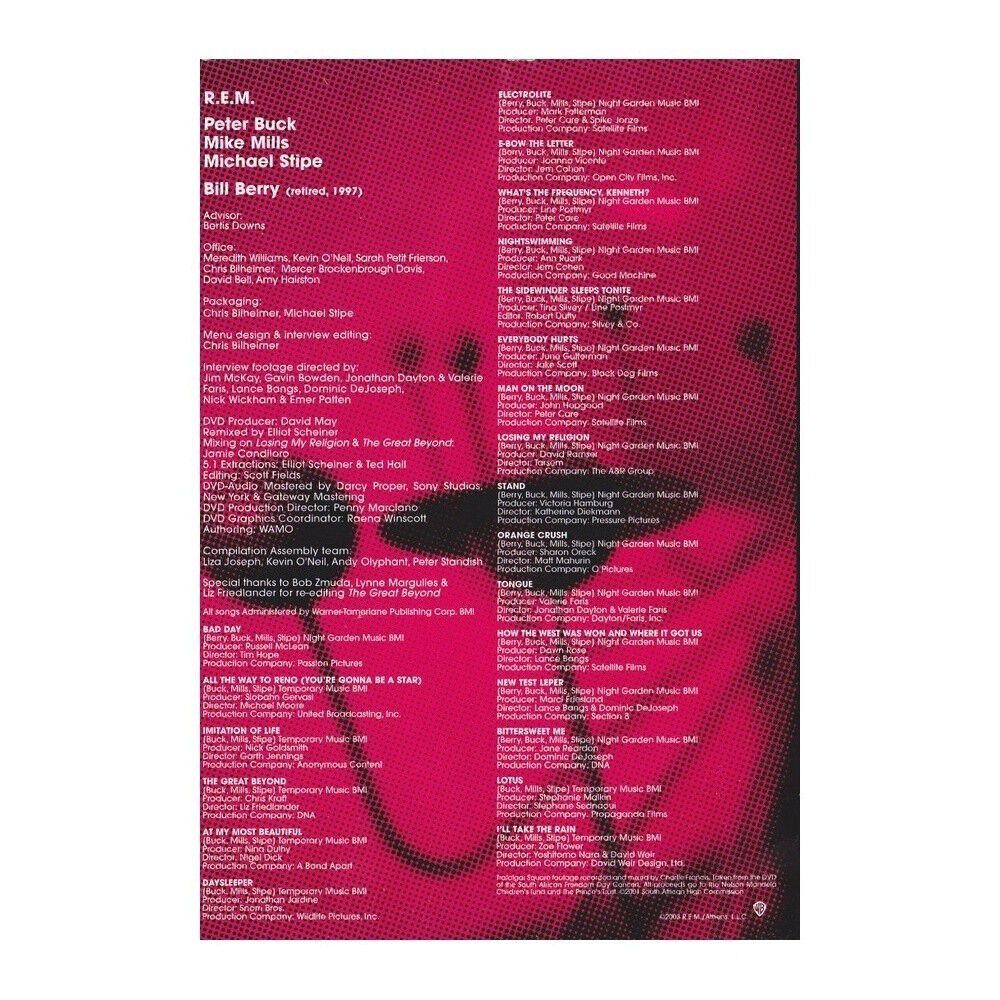 R. E. M. - The Best Of R.e.m. 1988-2003 | Dvd image number 1.0
