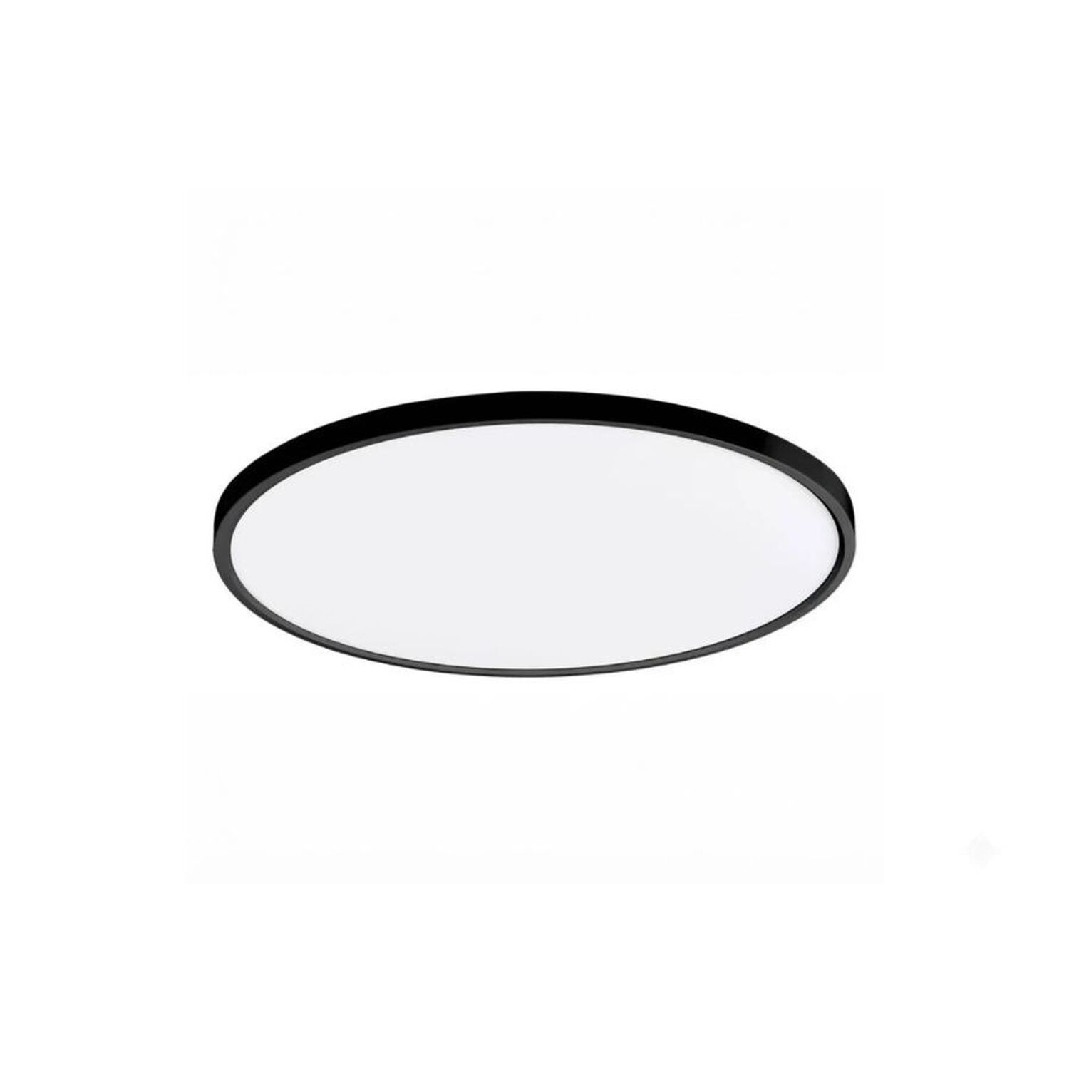 L&aacute;mpara De Techo Plaf&oacute;n Led 20w Luz Blanca Redonda Ip44 Negro image number 0.0