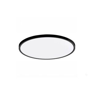 L&aacute;mpara De Techo Plaf&oacute;n Led 20w Luz Blanca Redonda Ip44 Negro