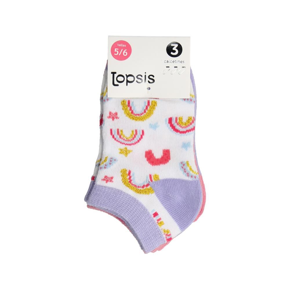 Calcetines Niña Topsis / 3 Pares image number 0.0