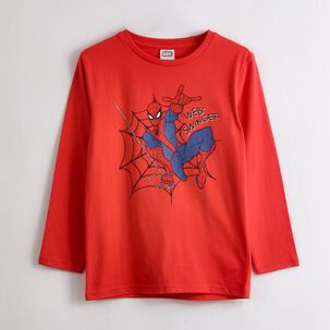 Polera Ml Ni&ntilde;o Saltando Marvel