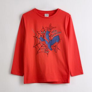 Polera Ml Ni&ntilde;o Saltando Marvel