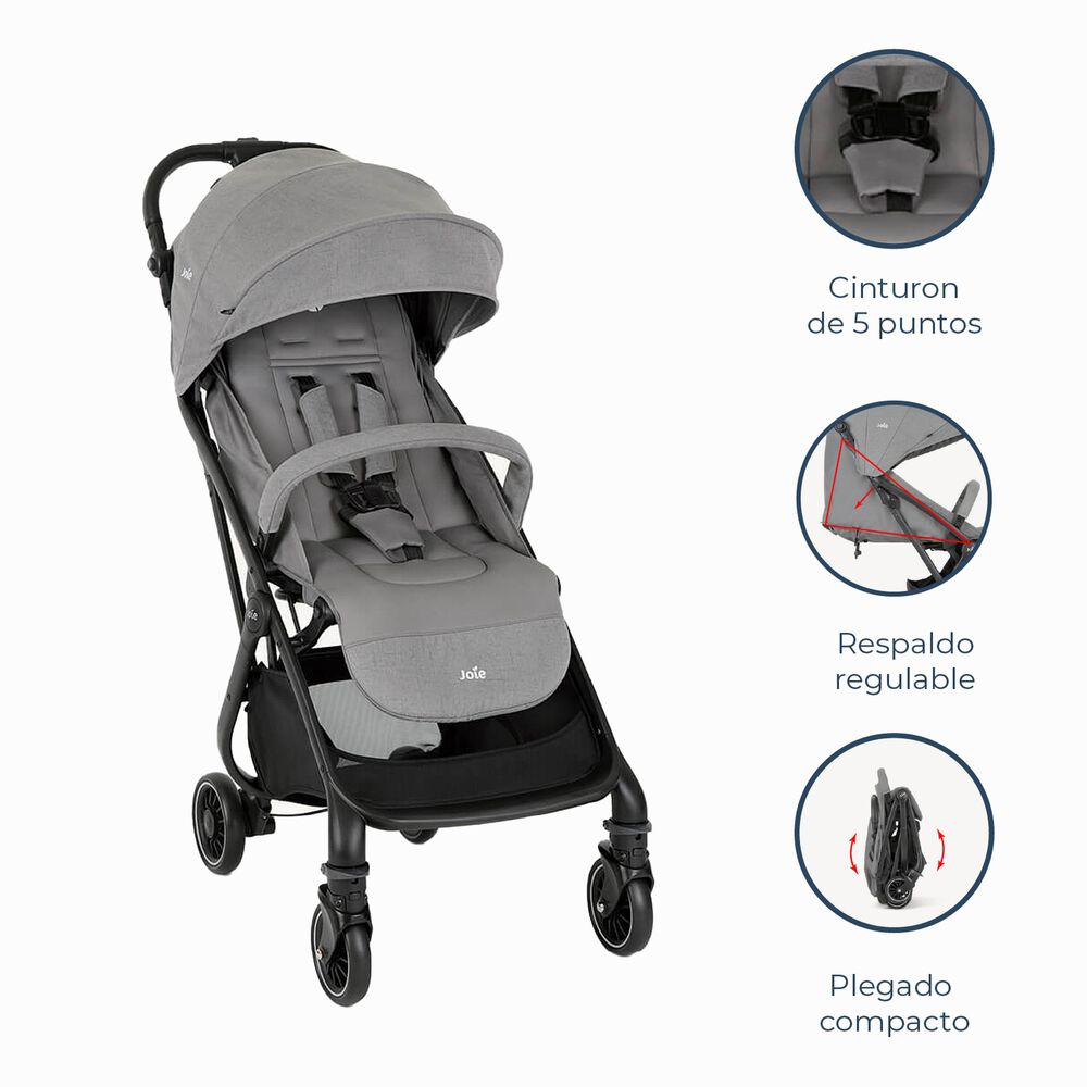 Coche Paseo Compacto 3 En 1 Tourist Pebble Joie image number 6.0