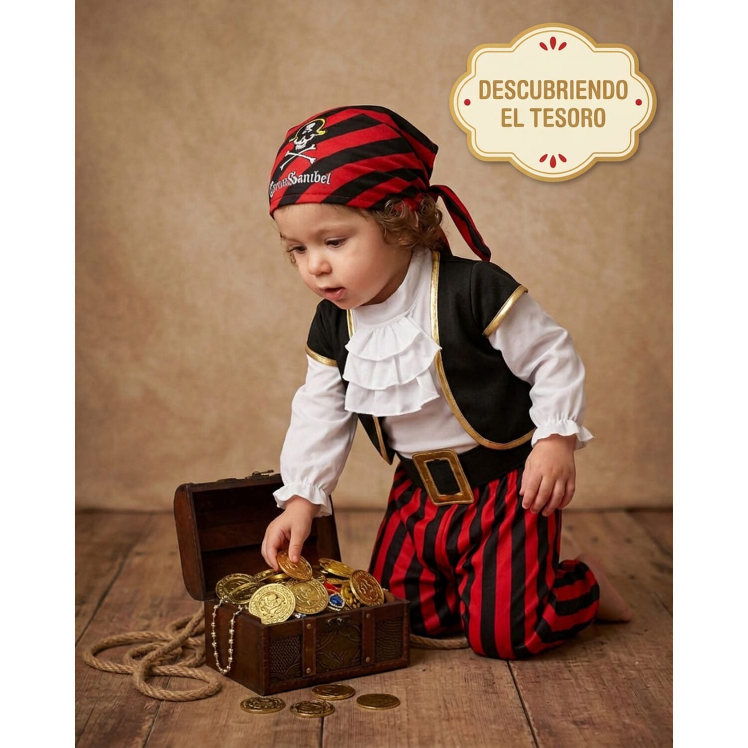 Disfraz Cosplay Pirata Corsario Piratas Infantiles Todos Ni&ntilde;o image number 52.0
