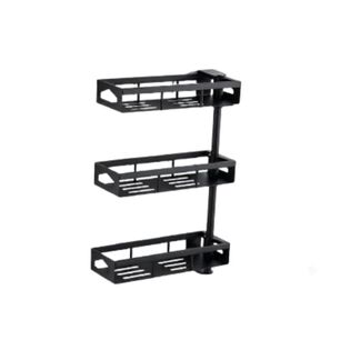 Estanter&iacute;a Multifuncional Pared 3 Niveles Organizador Modular Negro