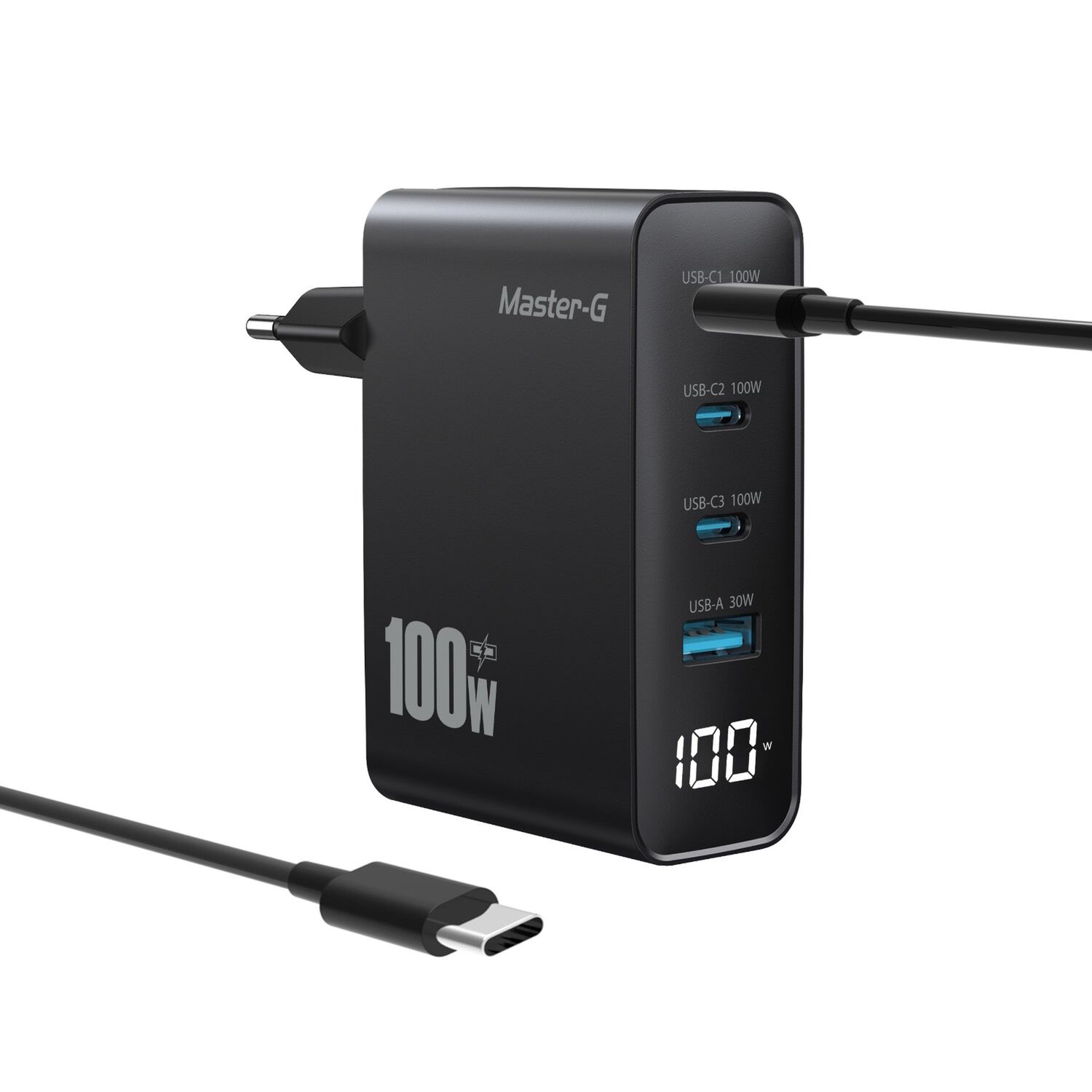 Cargador Port&aacute;til Carga R&aacute;pida 100w + Cable Usb-c Master-g image number 0.0