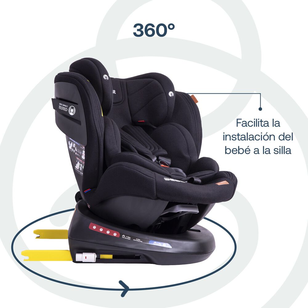 Silla De Auto Convertible Isofix Supra 360&ordm; Premium Negro image number 6.0
