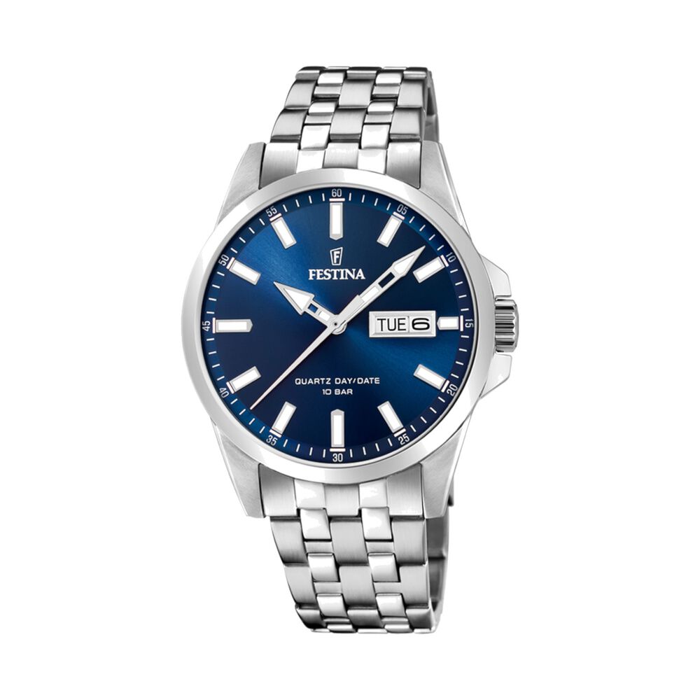Reloj F20357/3 Festina Azul Hombre Acero Cl&aacute;sico image number 0.0