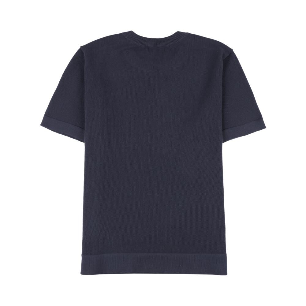 Polera Lisa Regular Manga Corta Cuello Redondo Hombre Az Black image number 1.0