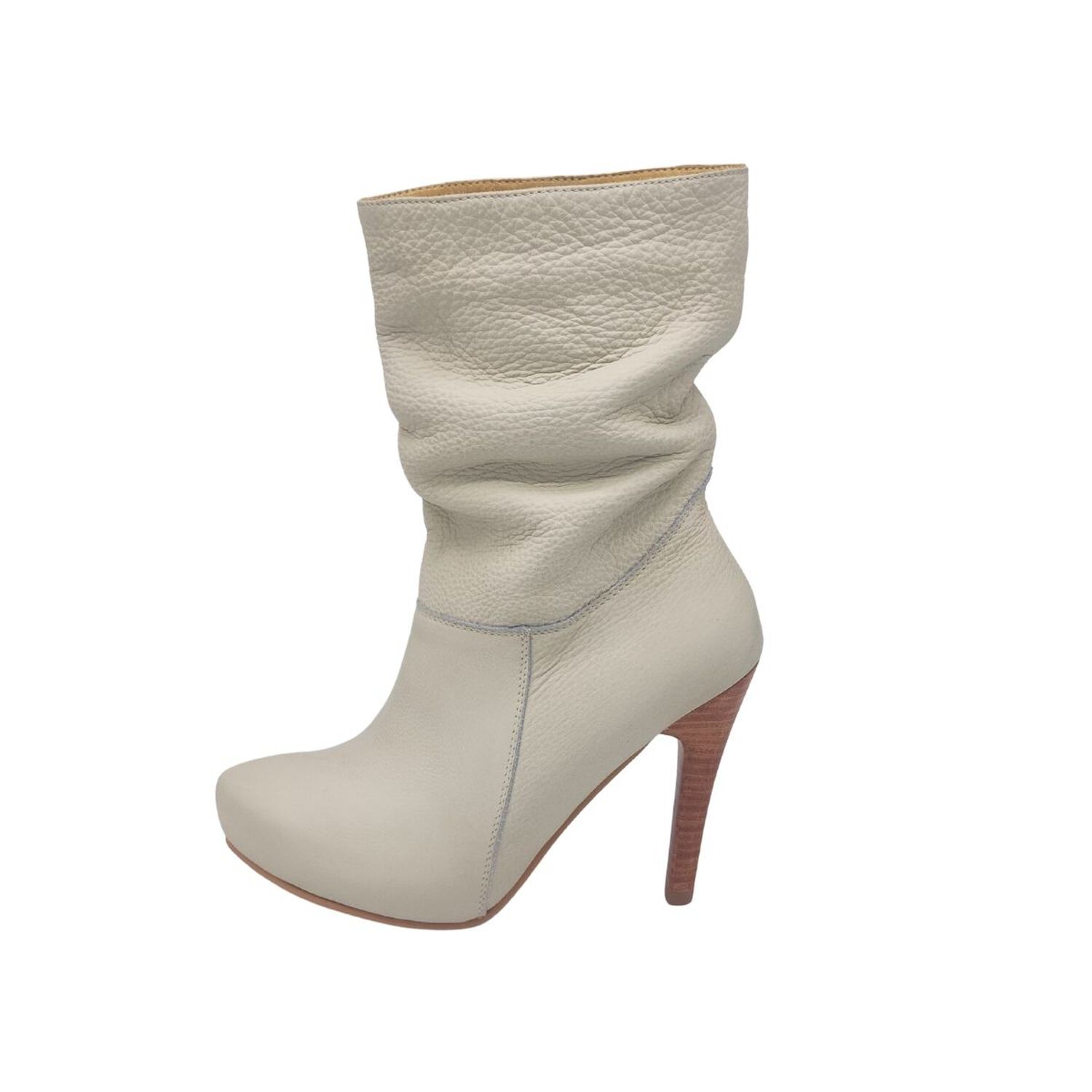 Bota Vilma Beige Cuero Pao Pecados image number 1.0