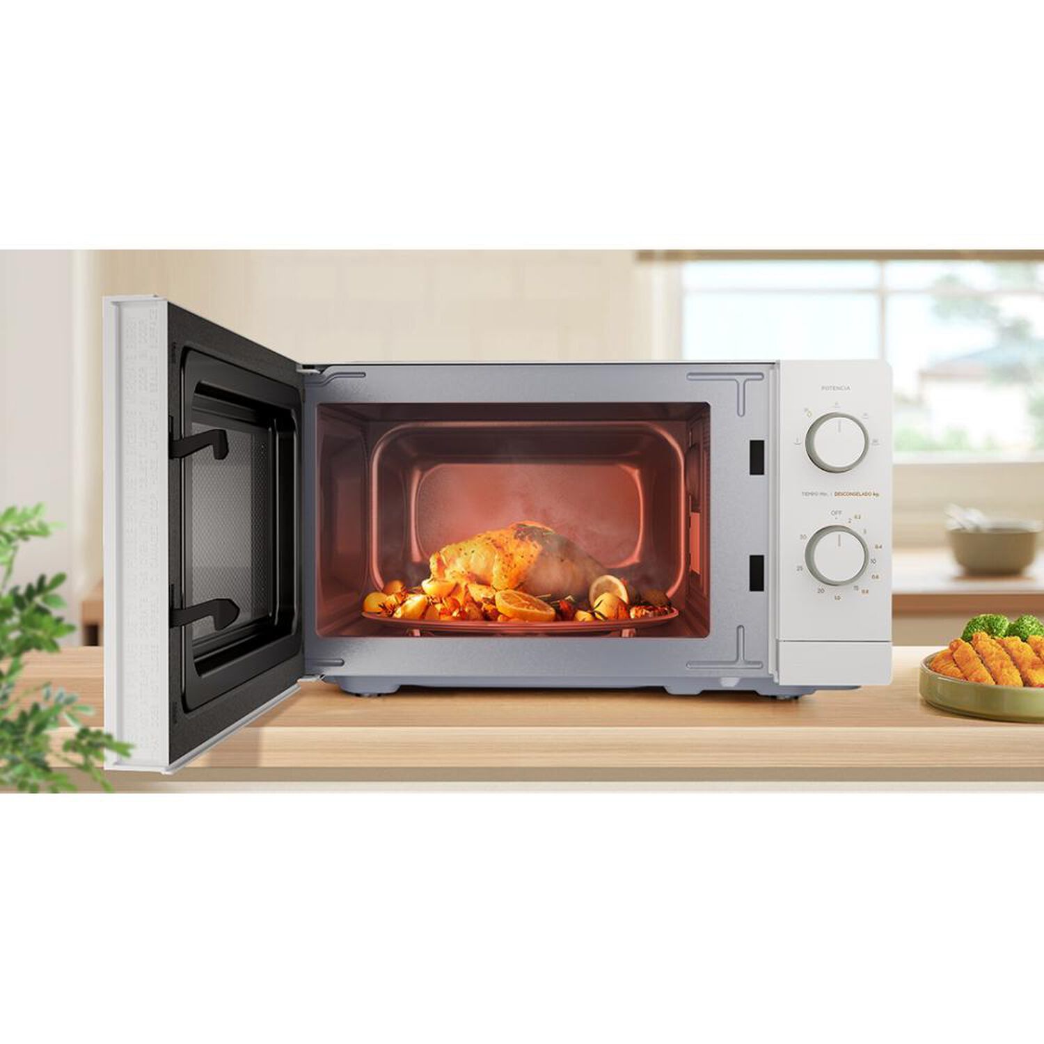 Microondas Midea MMP-20M711W / 20 Litros / 600W image number 4.0