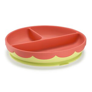 Plato De Silicona Con Div Fisher Price Yummy Rosa Bb1190