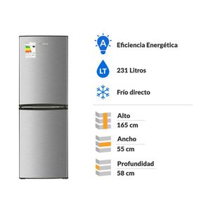 Refrigerador Bottom Freezer Mademsa Nordik 415 Plus / Frío Directo / 231 Litros / A