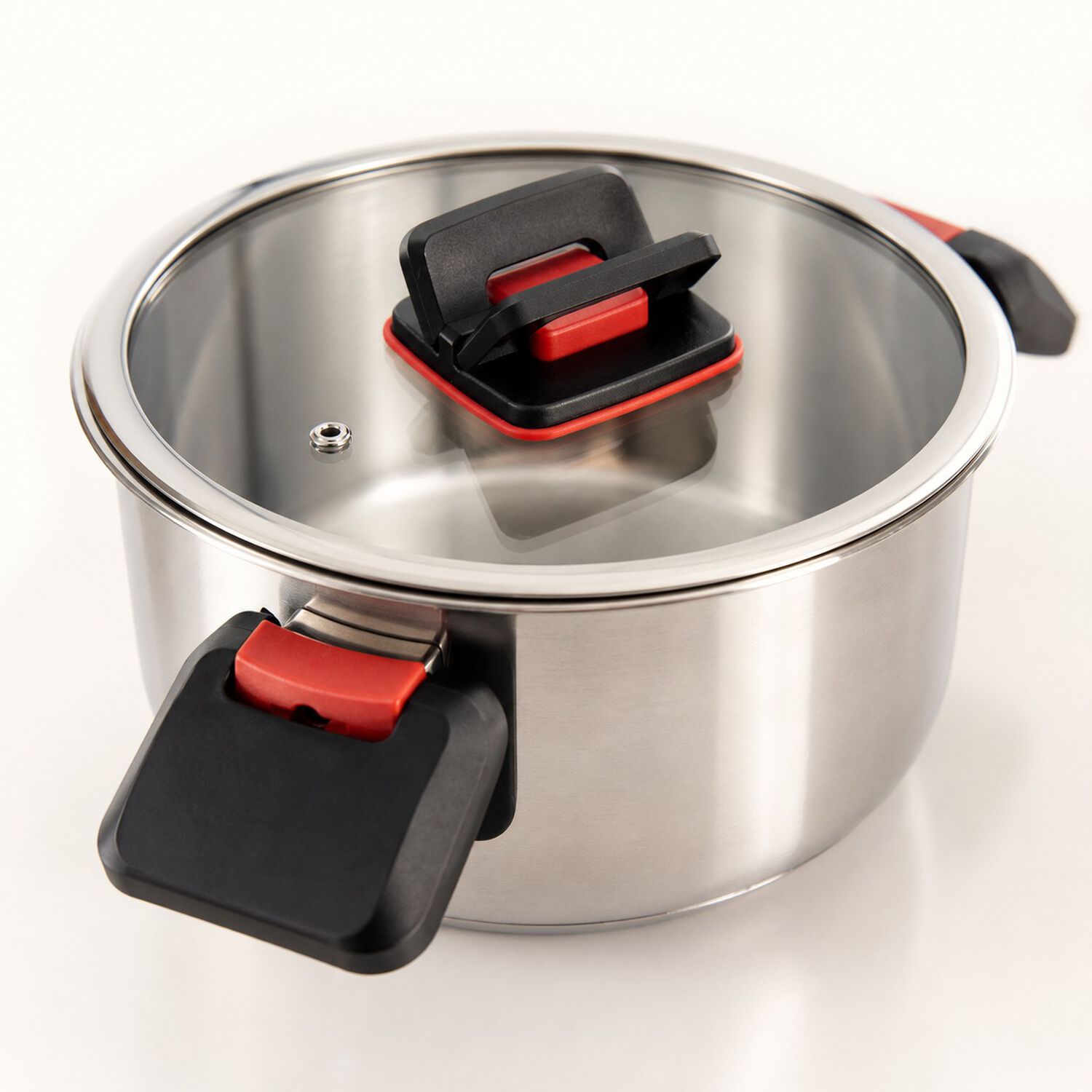 Bater&iacute;a De Cocina 6 Piezas Acero Inox Con Asas Retr&aacute;ctiles Y Apta Para Inducci&oacute;n Modelo Spazio Marca Vitta image number 7.0