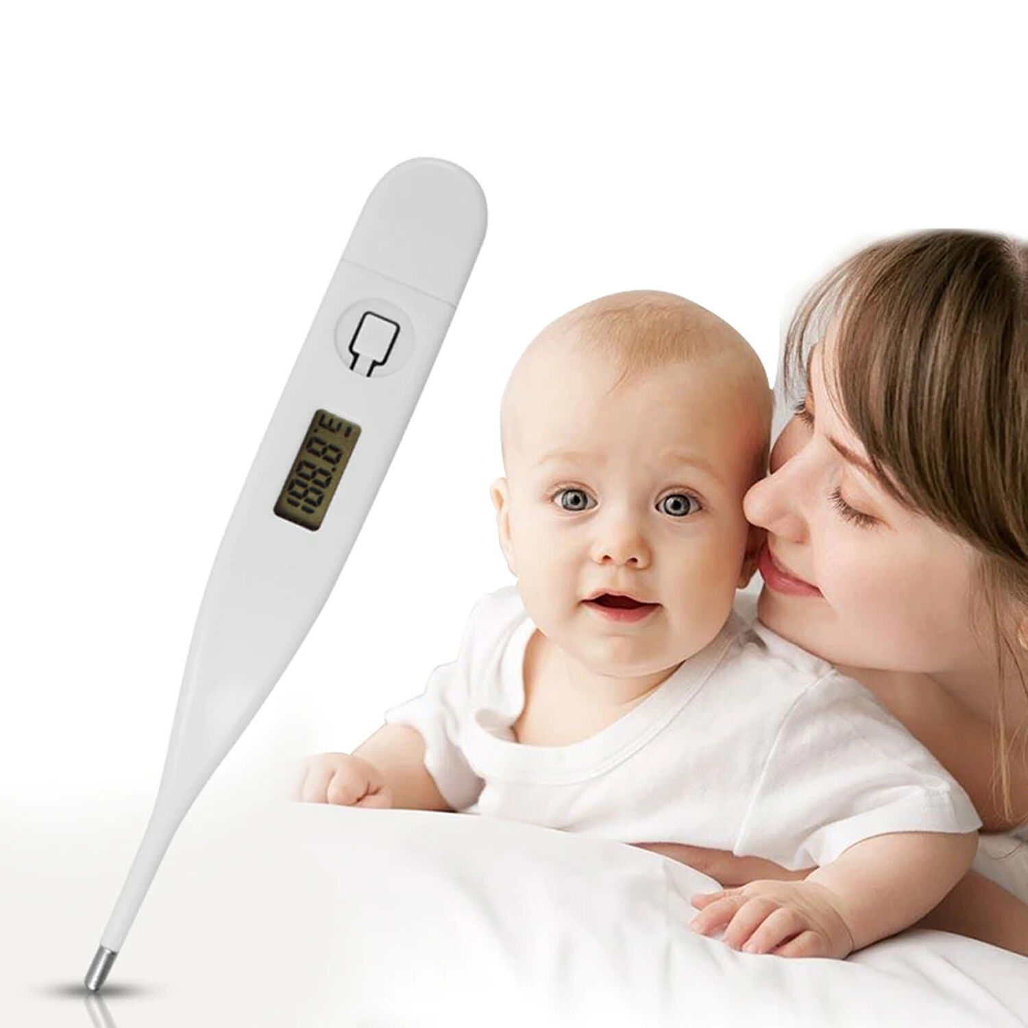 Termometro Digital Corporal Para Bebe Ni&ntilde;os Lcd Temperatura image number 4.0
