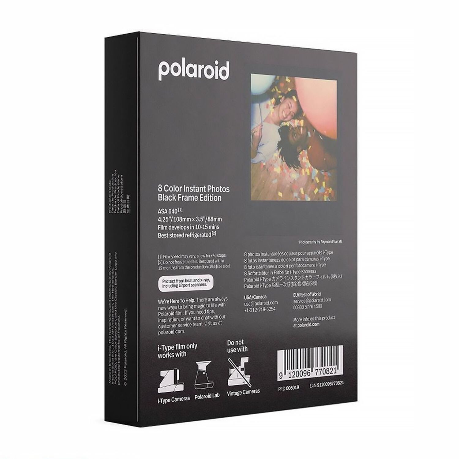 Papel Fotogr&aacute;fico Polaroid Color I-type (marco Negro 8 Exposiciones) image number 3.0