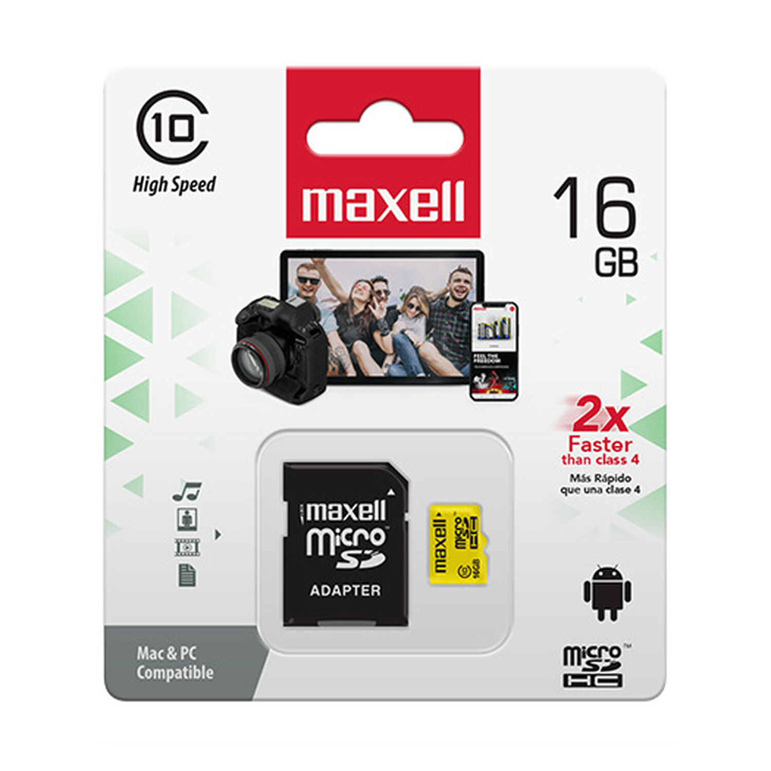 Tarjeta Micro Sd Maxell 16gb Clase 10 image number 2.0